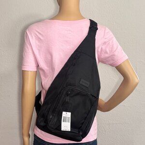 Vera Bradley ReActive Sling Backpack in Black NWT